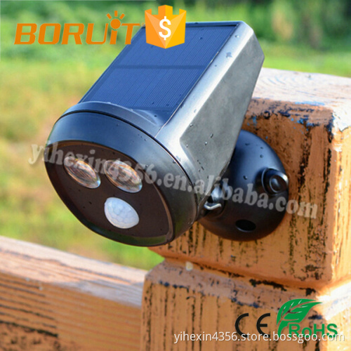 Solar Energy LED Motion Sensor Oudoor Light 2LED IP65 Waterproof Sensor Solar Wall Lamp LED